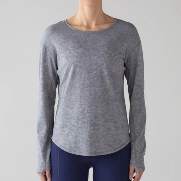 Lululemon lost in pace long sleeve shirt size 6 - Picture 2 of 10
